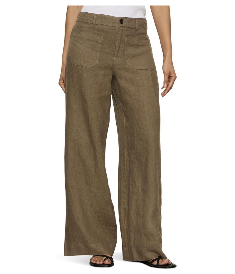 サンクチュアリー レディース ボトムス カジュアルパンツ ワイドレッグ リネン Sanctuary The Linen Marine Wide Leg Timber