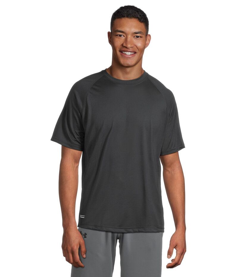 アンダーアーマー メンズ トップス シャツ Under Armour UA Tac Tech Tee Dark Navy Blue ネイビー