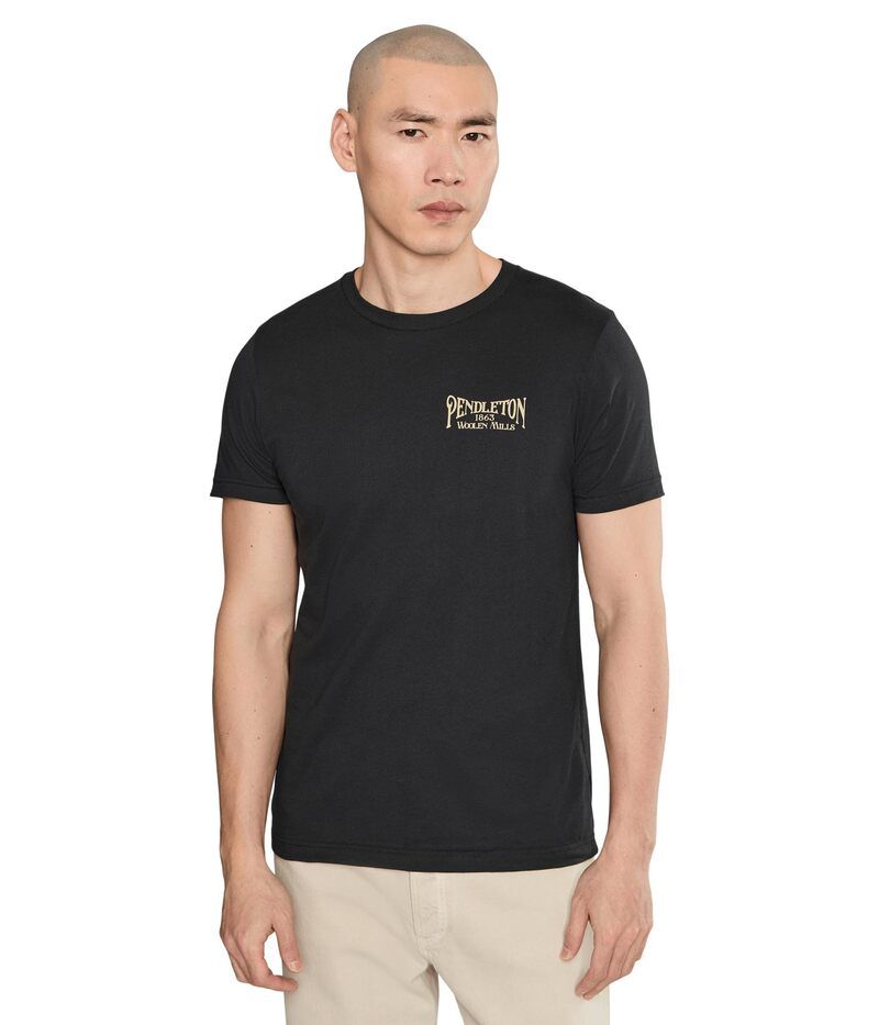 ペンドルトン メンズ トップス シャツ グラフィック Pendleton Stockmen Stamp Graphic Tee Vintage BlackTan ブラック