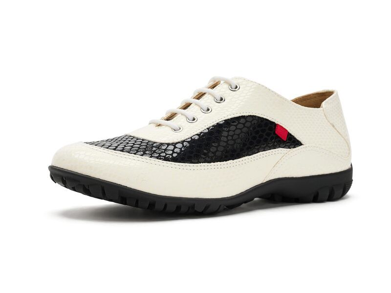 マークジョセフニューヨーク レディース シューズ スニーカー Marc Joseph New York Hampton Golf Black White Snake ホワイト