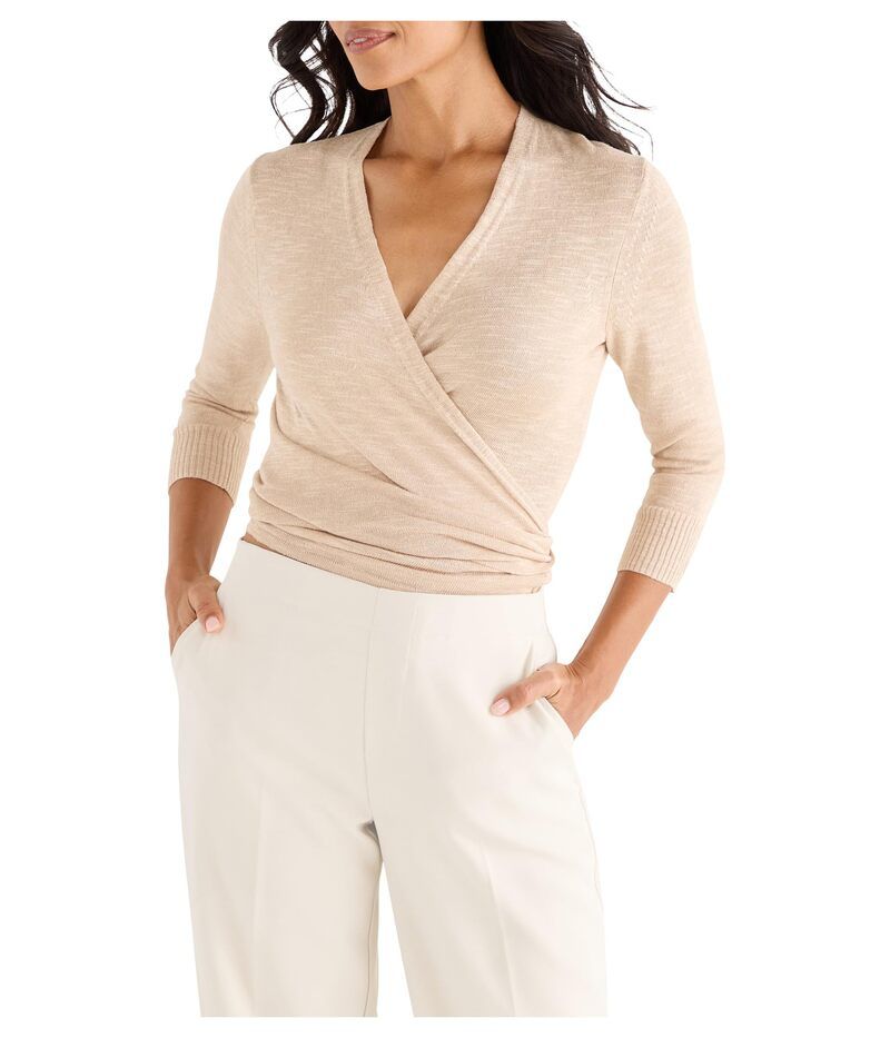 ニックプラスゾーイ レディース アウター ニット・セーター カーディガン NICZOE Slub Knit FourWay Cardigan Jute