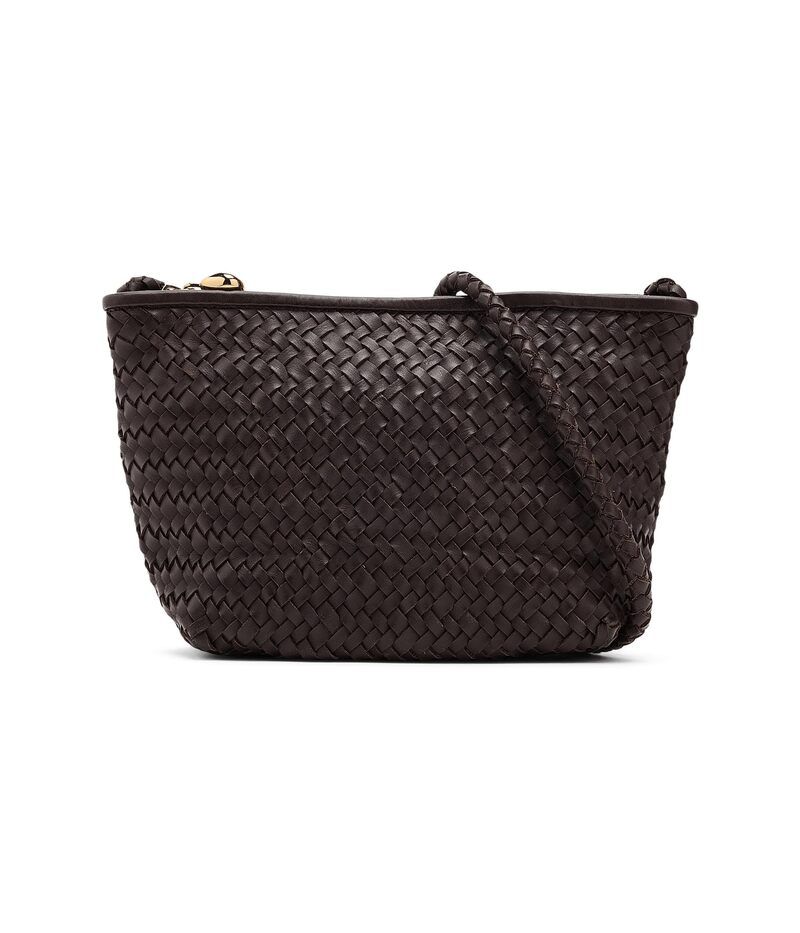 メイドウェル レディース バッグ Madewell Woven Crossbody W Zip Coffee Bean コーヒー