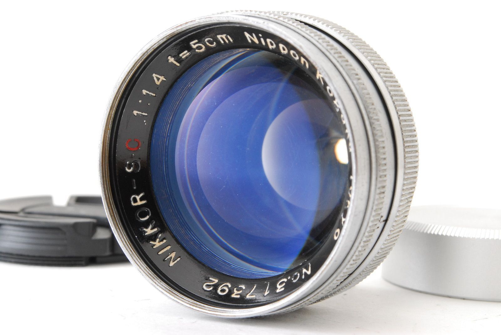 レア『Tokyo』表記【美品 保障付 動作確認済】Nikon ニコン 日本光学 Nippon Kogaku Nikkor-S・C 5cm 50mm F/1.4 レンズ Sマウント #V2856