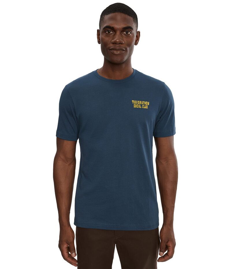 トラビスマヒュー メンズ トップス シャツ TravisMathew Club Dues Tee Total Eclipse