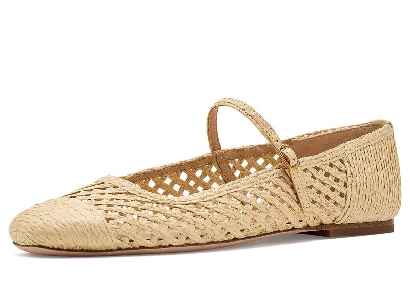 ヴェロニカ ベアード レディース シューズ サンダル Veronica Beard Ellie Raffia Weave Mary Jane Shoes Natural