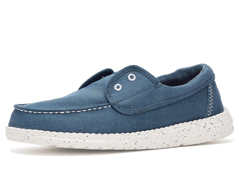 ヘイデュード レディース シューズ スリッポン・ローファー Hey Dude Wendy Cru Stretch Canvas Ensign Blue ブルー