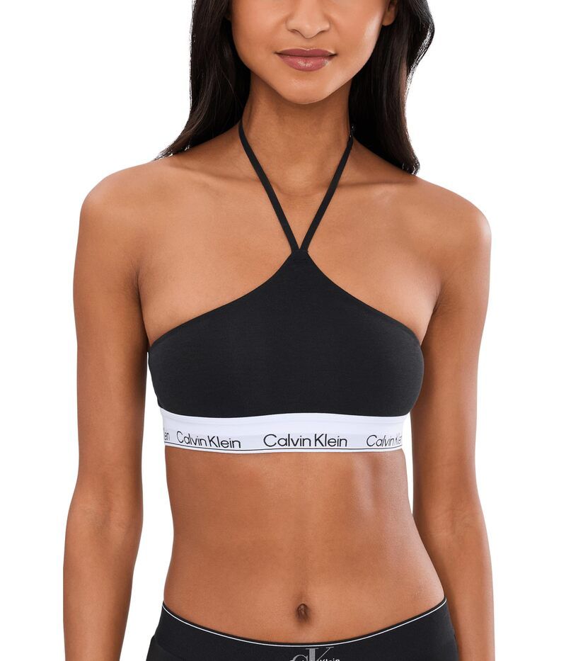 カルバン クライン アンダーウェア レディース ブラジャー コットン Calvin Klein Underwear Icon Cotton Modal Unlined Bralette Black ブラック