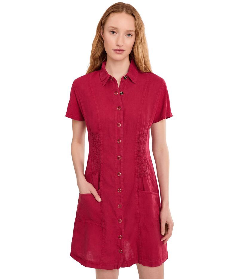 エックスシーブイアイ レディース トップス ワンピース XCVI Mikel Dress Red Garnet レッド