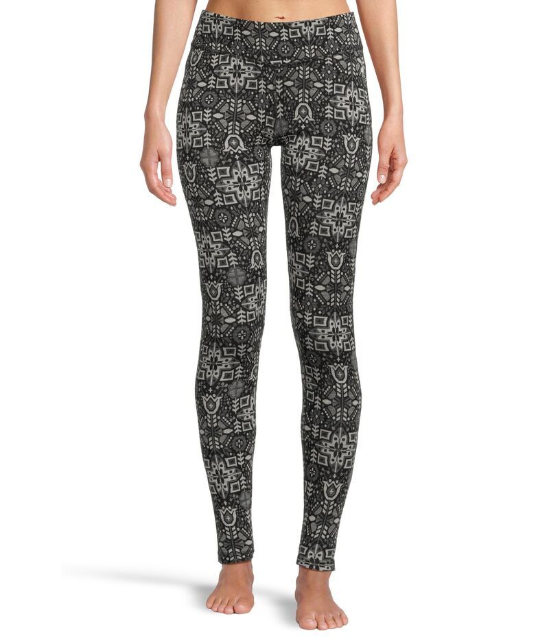 スマートウール レディース ボトムス カジュアルパンツ Smartwool Classic Thermal Merino Base Layer Bottom Black Deco Floral ブラック