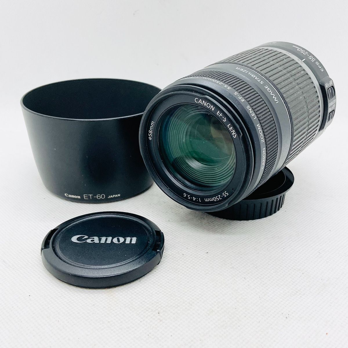 動作確認済み キヤノン キャノン CANON EF-S 55-250mm 1:4-5.6 ズームレンズ
