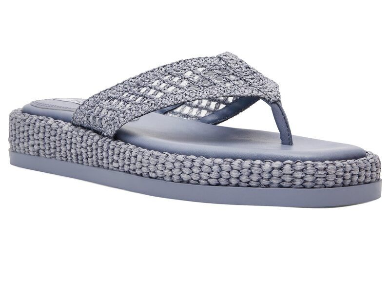 スティーブ マデン レディース シューズ サンダル Steve Madden Bella Blue Raffia ブルー