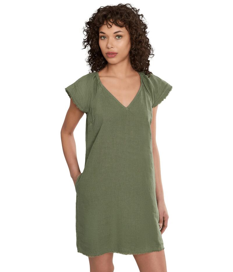 トッミーバハマ レディース トップス ワンピース Tommy Bahama Two Palms Flutter Shift Dress Dark Fern