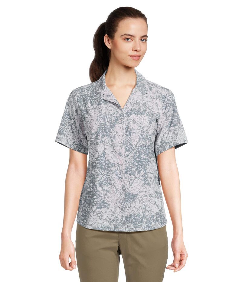 ロイヤルロビンズ レディース トップス シャツ Royal Robbinspotless Evolution Meadow Short Sleeve Thistle Fern Print