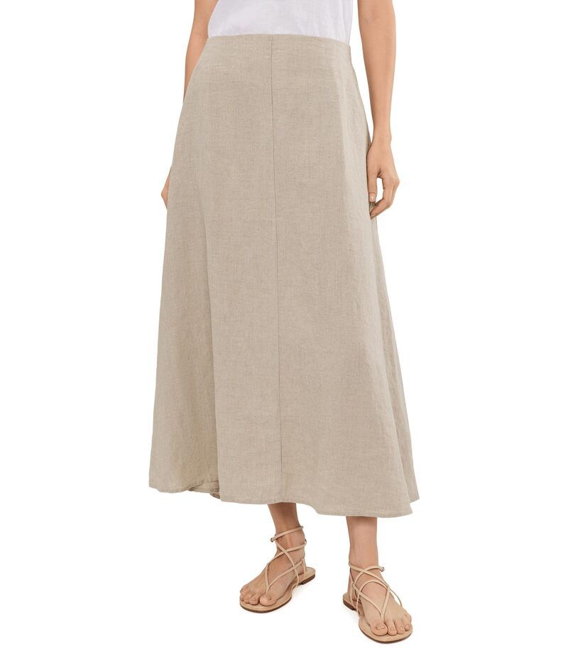 エイリーンフィッシャー レディース ボトムスカート リネン Eileen Fisher Organic Linen Fullength Skirt Undyed Natural
