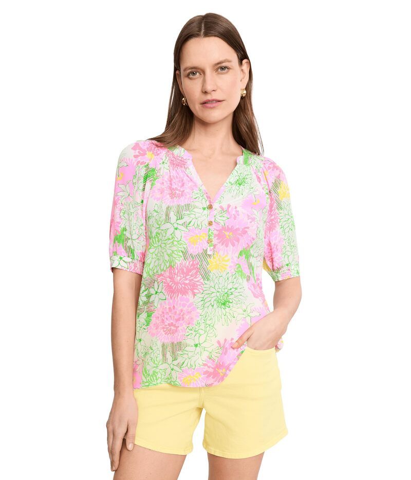 リリーピュリッツァー レディース トップス シャツ Lilly Pulitzer Elsa Short Sleeve Top Resort White Mu ホワイト