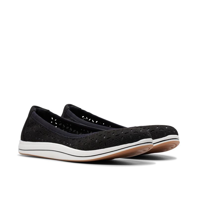クラークス レディース シューズ サンダル Clarks Breeze Roam Black Textile ブラック
