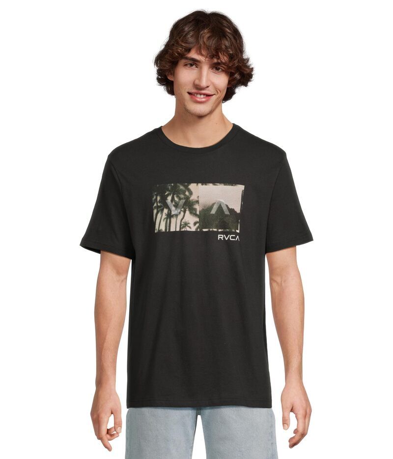 ルーカ メンズ トップス シャツ RVCA Balance Box Short Sleeve Black 3 ブラック