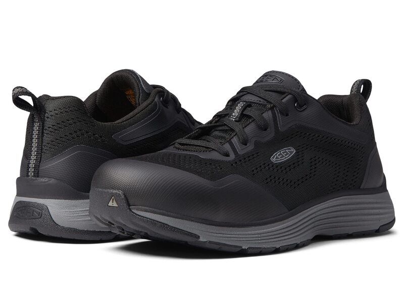 キーン レディース シューズ スニーカー KEEN Utility Sparta II Alloy Toe Steel GreyBlack ブラック
