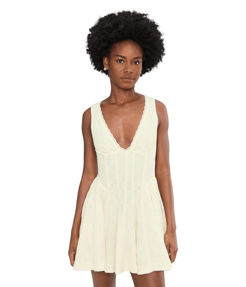 フリーピープル レディース トップス ワンピース ミニ Free People Cant Help It Mini Champagne Sugar Comb シャンパン