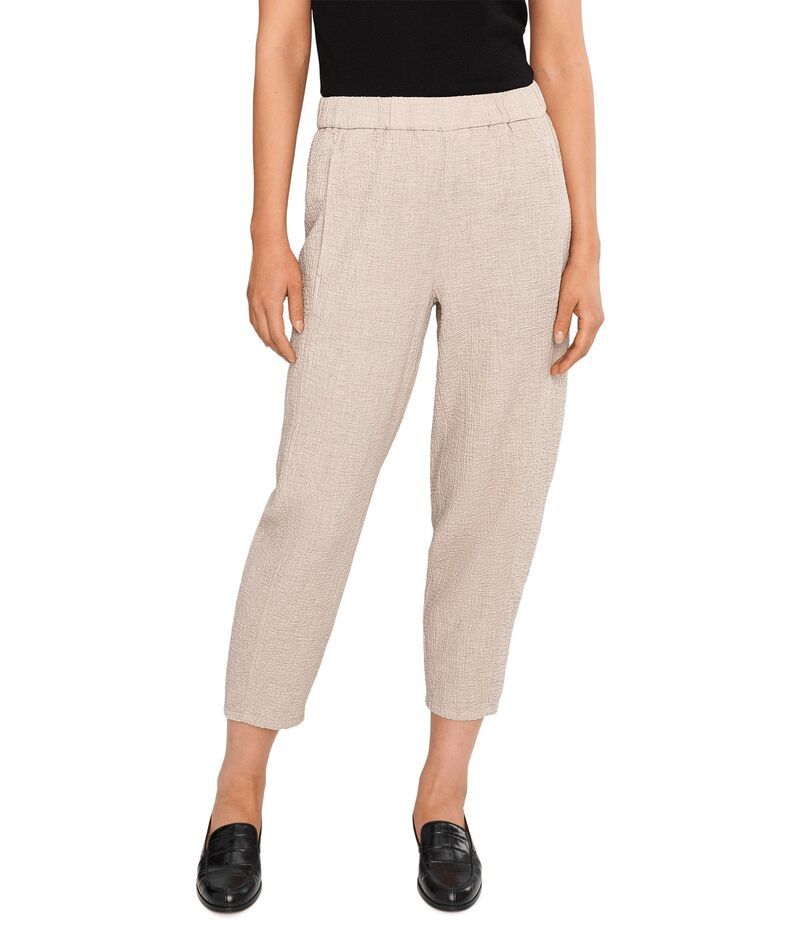 エイリーンフィッシャー レディース ボトムス カジュアルパンツ プチ コットン Eileen Fisher Petite Organicotton Doubleweave Lantern Pants Dove
