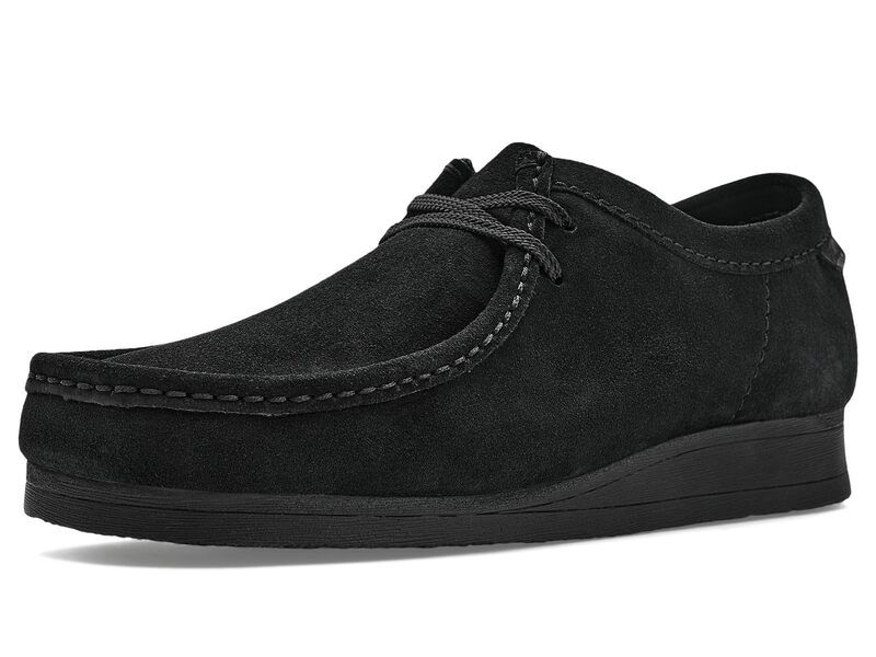 クラークス メンズ シューズ ブーツ・レインブーツ Clarks Wallaston Low Black Suede ブラック