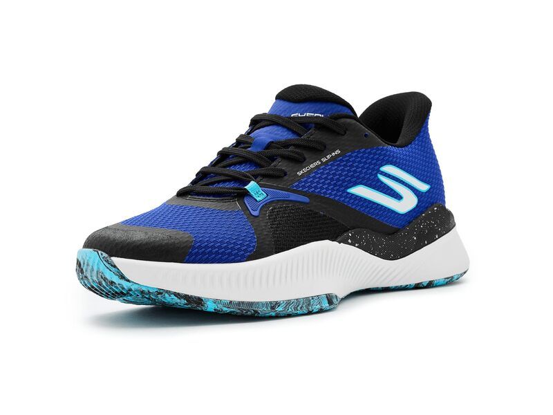 スケッチャーズ メンズ シューズ スニーカー Tennishoe Hands Free Slipinskecherstate Champ Sneaker BlackBlue ブラック