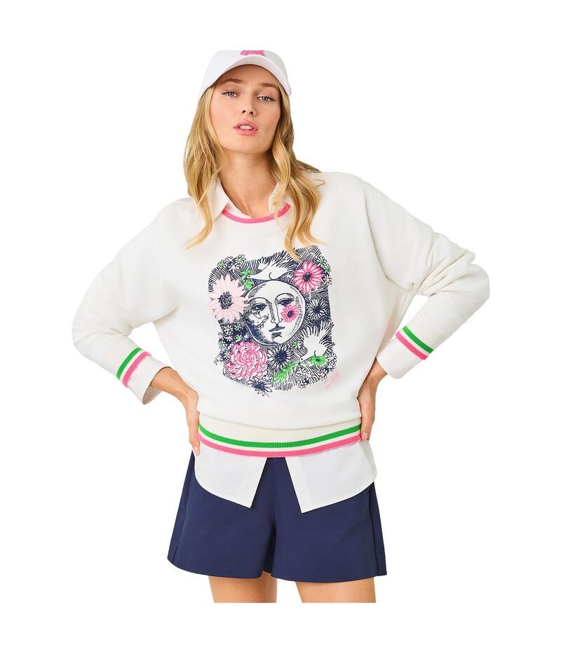 リリーピュリッツァー レディース アウター ニット・セーター スウェット シャツ Lilly Pulitzer Ballad Long Sleeve Sweatshirt Multi Follow Th マルチカラー