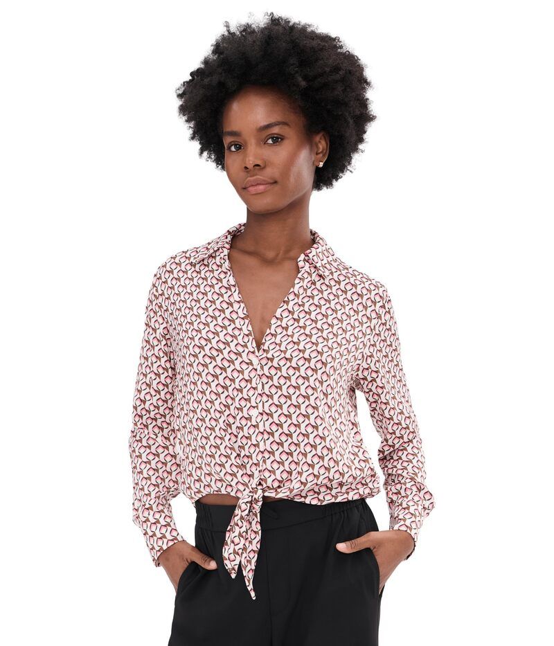 サンクチュアリー レディース トップス シャツ Sanctuary Lover Tie Shirt Petal Grid