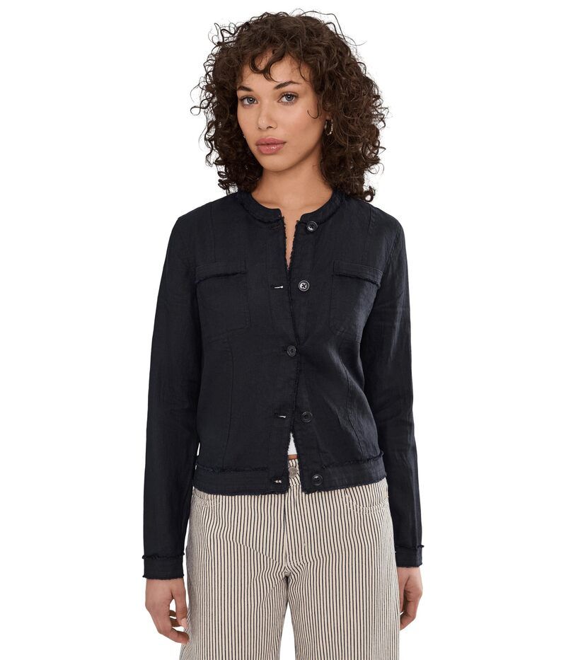 トッミーバハマ レディース アウター コート ジャケット Tommy Bahama Two Palms Patch Pocket Jacket Black ブラック