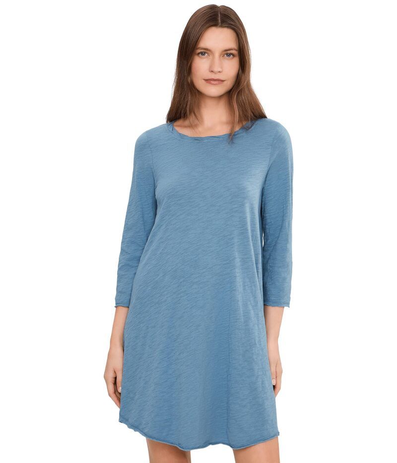 モッドドック レディース トップス ワンピース クルーネック Mododoc 34 Sleeve Twisted Crew Neck Dress Misty Blue ブルー
