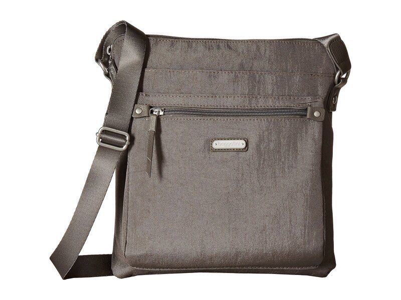 バッガリーニ レディース バッグ Baggallini Go Bagg with RFID Phone Wristlet Sterling Shimme