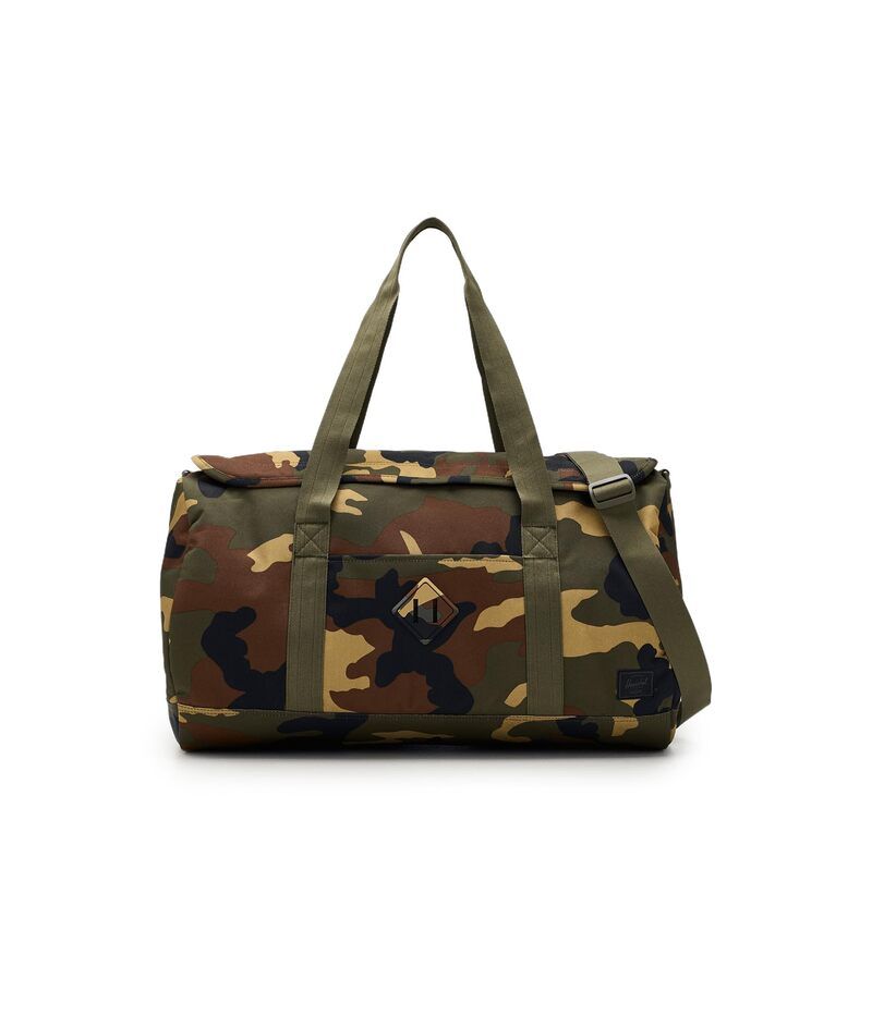 ハーシェルサプライ メンズ バッグ Herschel Supply Co Heritage Duffel Woodland CamoBlack Label ブラック