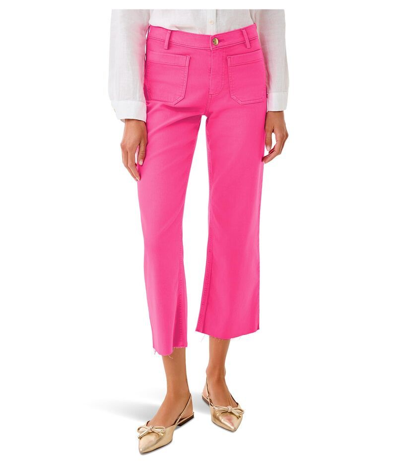 リリーピュリッツァー レディース ボトムス カジュアルパンツ ジーンズ Lilly Pulitzer Harleen HighRise Crop Jeansun Shell Pink ピンク