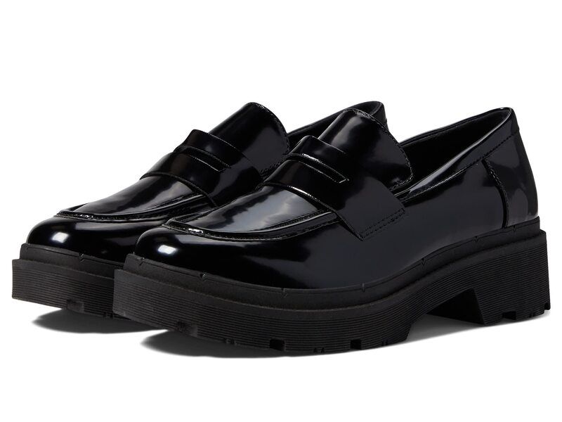 ブロンド レディース シューズ スリッポン・ローファー Blondo School Waterproof Black Box Leather ブラック