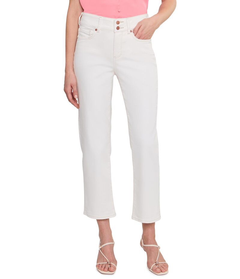 エヌワイディージェイ レディース ボトムス デニムパンツ プチ ジーンズ NYDJ Petite Bailey Relaxed Straight Crop Jeans Vintage White ホワイト
