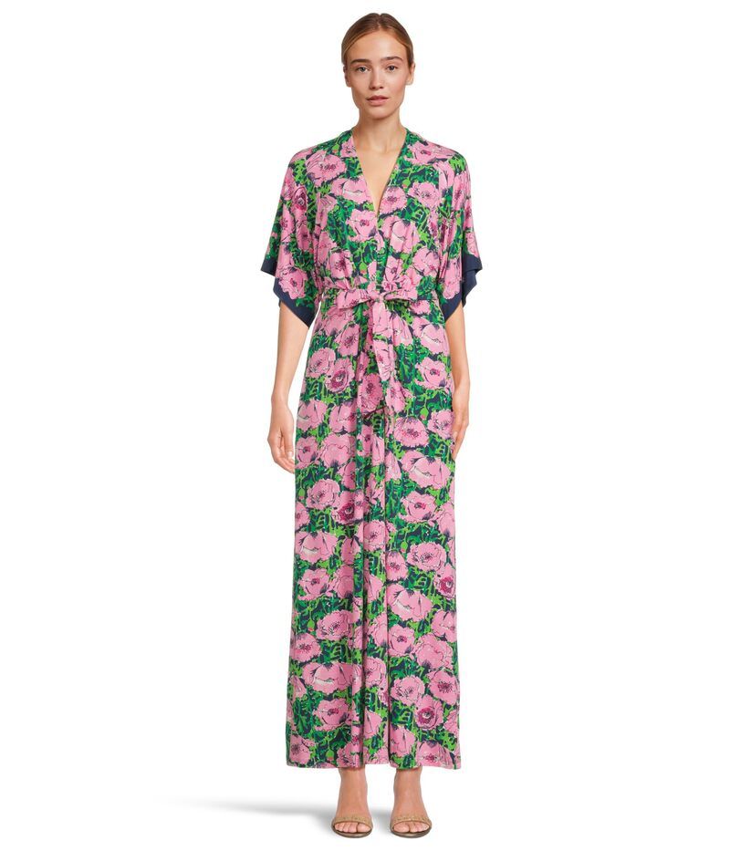 リリーピュリッツァー レディース トップス ワンピース Vネック Lilly Pulitzer Wisteria Elbow Sleeve VNeck Low Tide Navy ネイビー