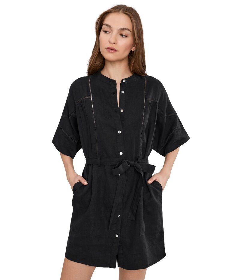 ファレティ レディース トップス ワンピース Faherty Luna Dress Black ブラック