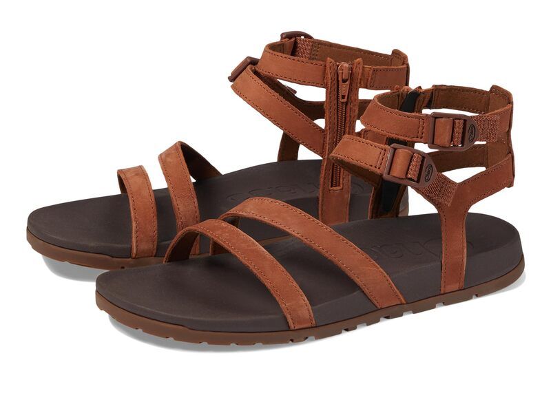 チャコ レディース シューズ サンダル ダウン レザー Chaco Lowdown Leather Strappy High Nutshell 1