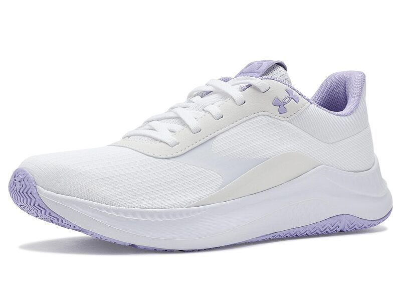 アンダーアーマー レディース シューズ スニーカー Under Armour Aurora 3 WhiteWhitePurple Crest ホワイト