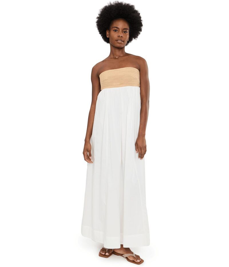 ウミーユアムーム レディース トップス ワンピース マキシ Show Me Your Mumu Dockside Maxi Dress White Voile Wit ホワイト