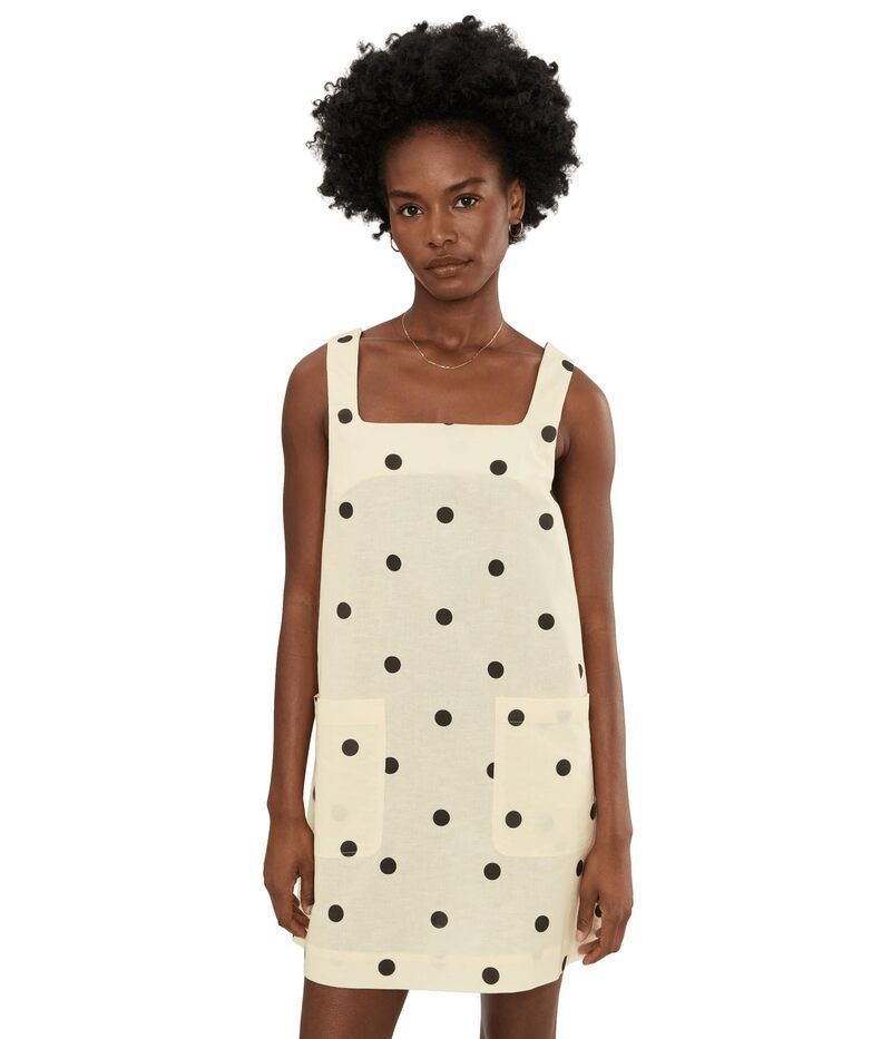 ブランクニューヨーク レディース トップス ワンピース ドット柄 ドット Blank Nyc First Love Polka Dot Dress IvoryBlack アイボリー