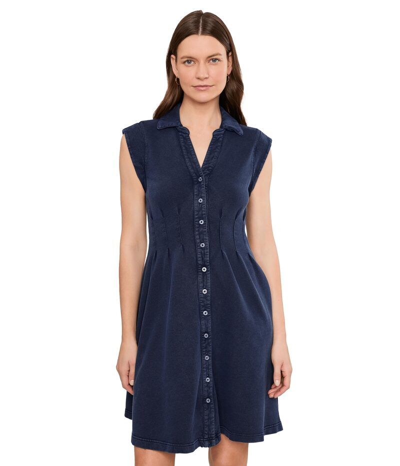 ニックプラスゾーイ レディース トップス ワンピース パイル Niczoe French Terry Rory Dress Dark Indigo インディゴ