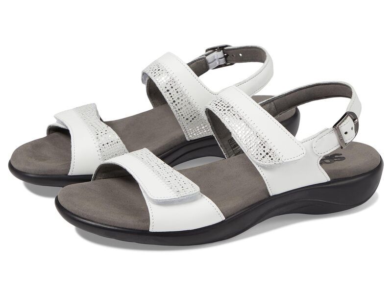 サス レディース シューズ サンダル Sas Nudu Adjustable Comfort Sandal White ホワイト