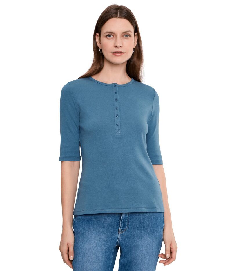 エヌワイディージェイ レディース トップス シャツ NYDJ Henley Top Indigo Melody インディゴ 15,735円