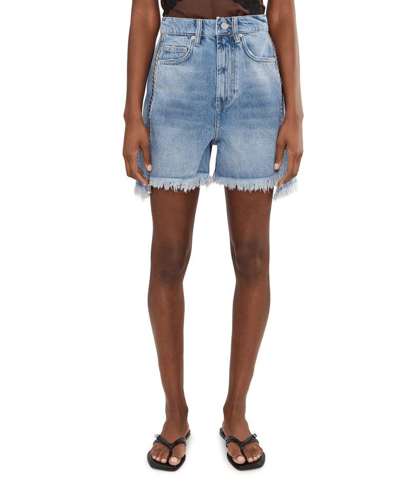 オールセインツ レディース ボトムス ハーフパンツ・ショーツ ショートパンツ Allsaints Frankie Stud Shorts Vintage Indigo インディゴ
