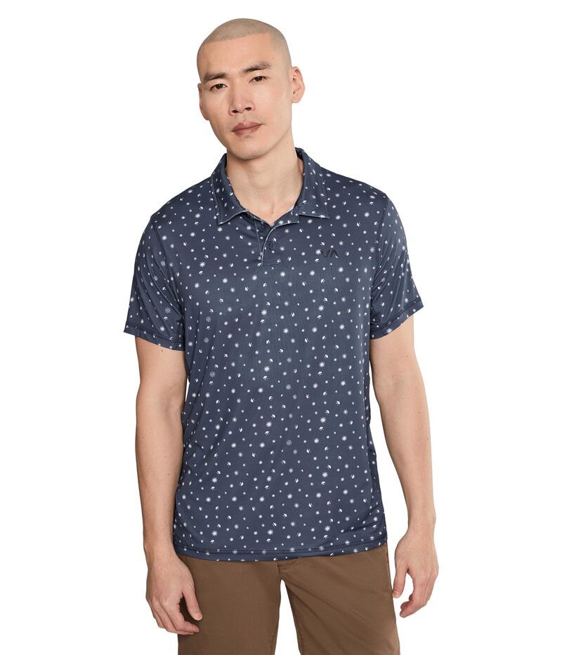 ルーカ メンズ トップス シャツ RVCA Sport Vent Polo Moody Blue ブルー