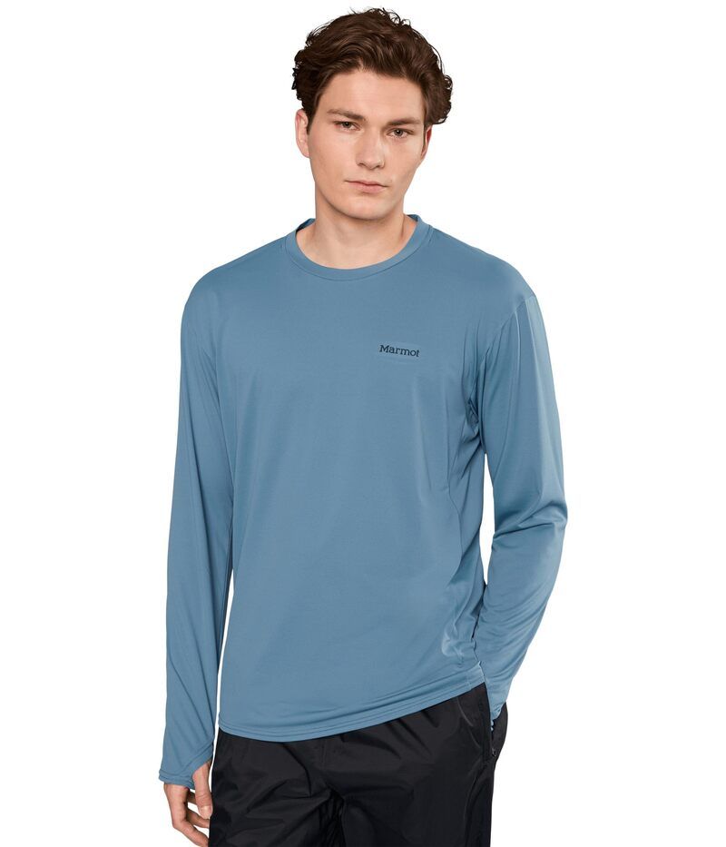 マーモット メンズ トップス シャツ Marmot AirExchange SolarShield Crew Long Sleeve Summer Storm