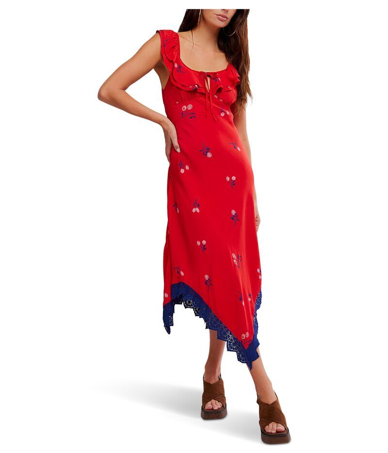 フリーピープル レディース トップス ワンピース ミディ Free People Flock Together Midi Cherry Combo