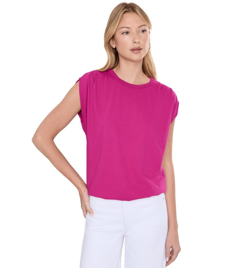 マイケルスターズ レディース トップス シャツ Michael Stars Luca Bubble Tee French Rose