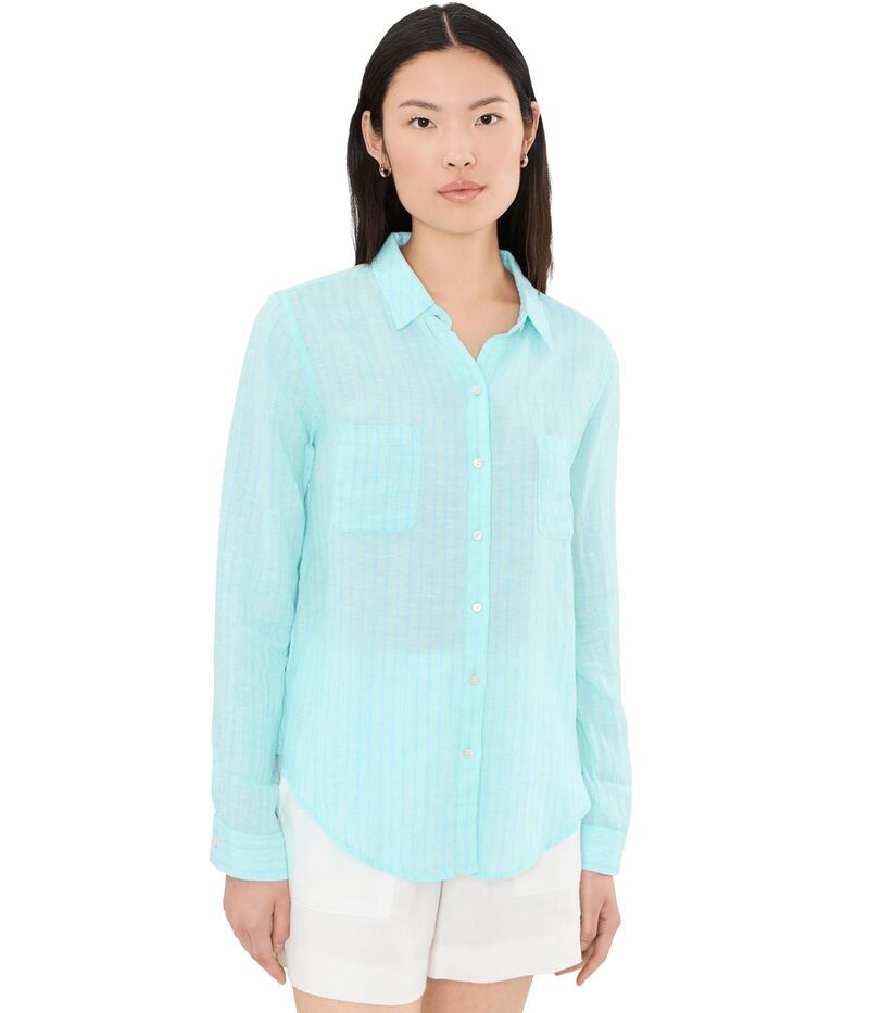 リリーピュリッツァー レディース トップス シャツ ダウン Lilly Pulitzer Sea View ButtonDown Mint Condition ミント
